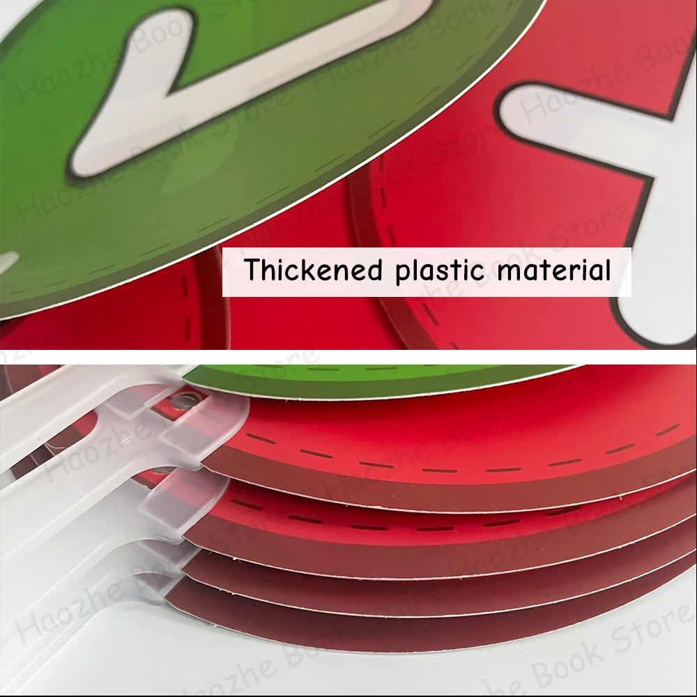10 pezzi veri falsi palette per voti in plastica a doppio lato attività in classe forniture per eventi per riunioni cartelli di interazione per rispondi