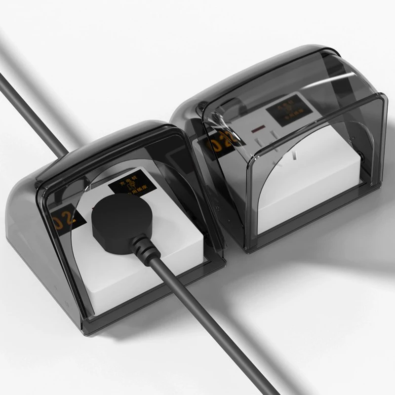 Cubierta protectora para enchufe exterior tipo 86, enchufe eléctrico para baño, cubierta impermeable, toma de corriente, caja impermeable, suministros eléctricos