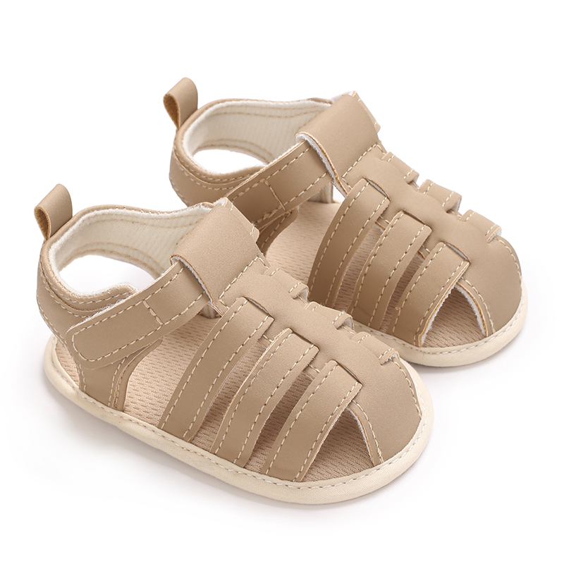 Sandalias informales transpirables de Color sólido para bebés, sandalias antideslizantes ligeras y cómodas para interiores y exteriores, primavera