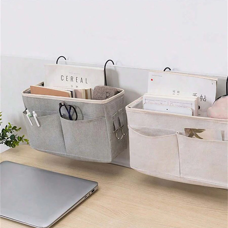 Organizador de almacenamiento para cama de dormitorio de bebé, estante de almacenamiento para cabecera de cama, cesta de almacenamiento para dormitorio, cesta colgante para cabecera de cama, cesta de almacenamiento para cabecera