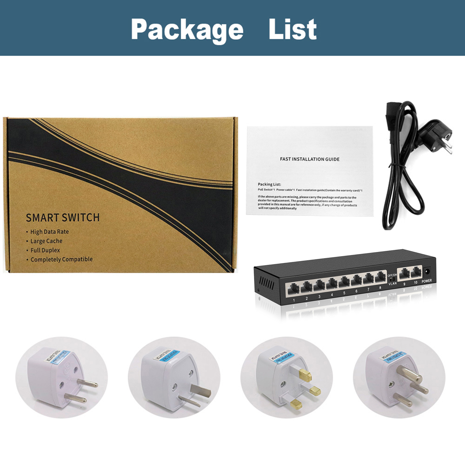 Ienron Gigabit Switch 10/8/5 Ports 1000mbps Ethermet Switch