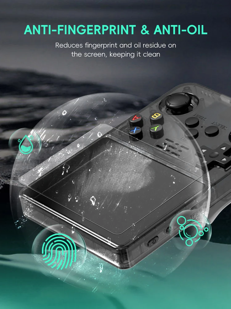 DATA FROG R36S Screen Protector Tempered Glass Protector dla R35S RGB20S Retro Handheld Game Console Akcesoria