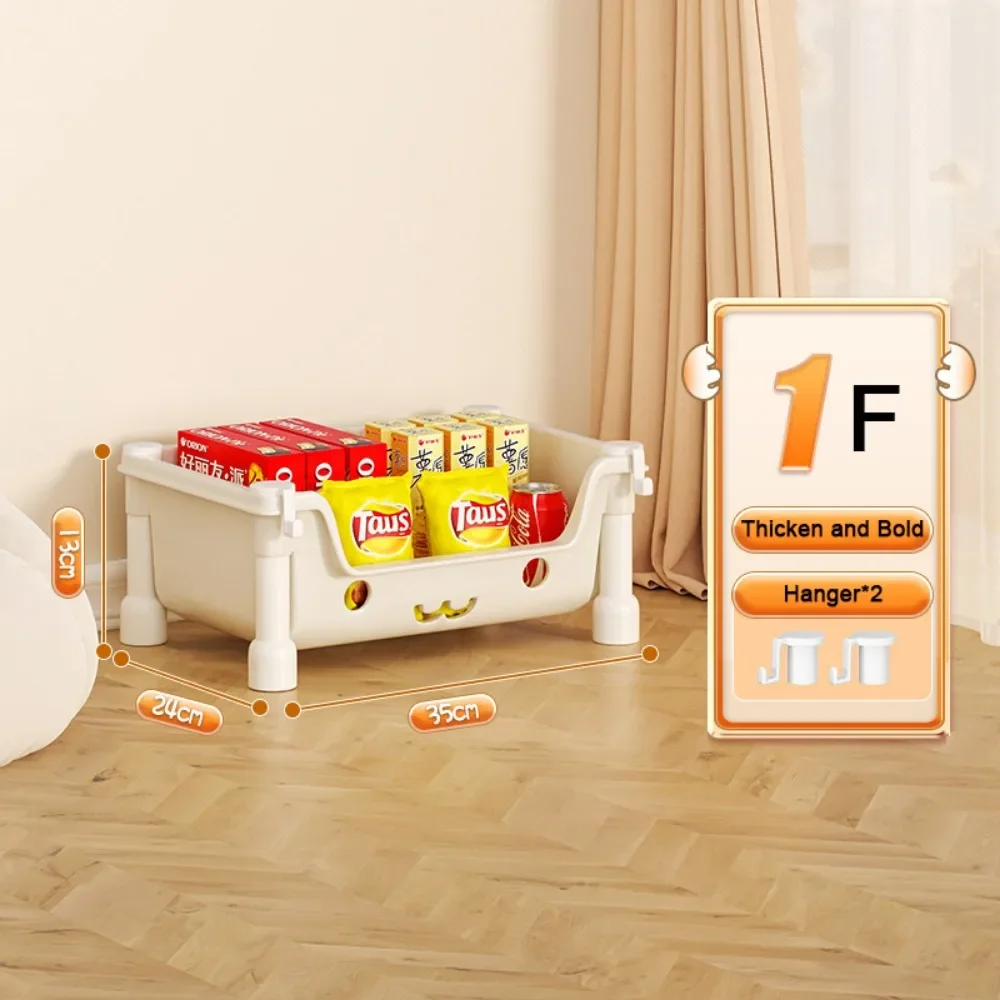 Toy Storage Trolley Children's Toy Storage Racks and Shelving Rotating Bookshelf Household Mobile Trolleyarrange