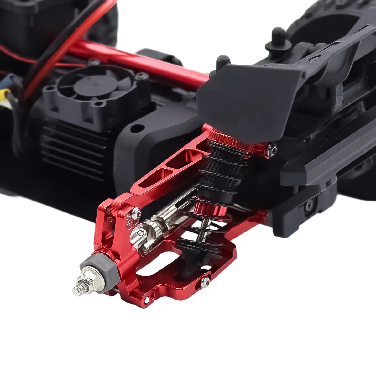 MJX 14210 14209 H14BM Metall Servo Arm Lenkung Suspension Schwinge Getriebe Shock Tower Stoßdämpfer CVD RC Upgrade Teil