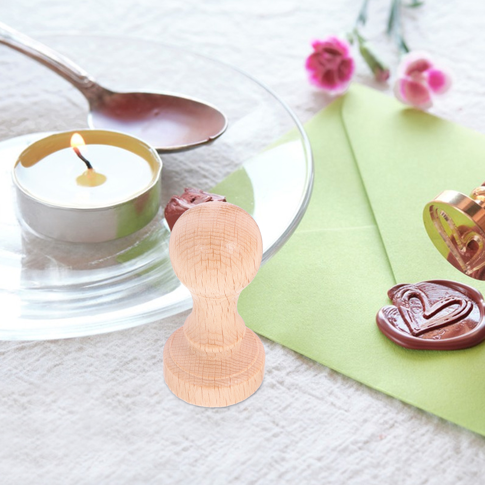 ヴィンテージ修正ファインウッドシール、ハンドブックスタンプ、装飾、600x300x300cm、2個