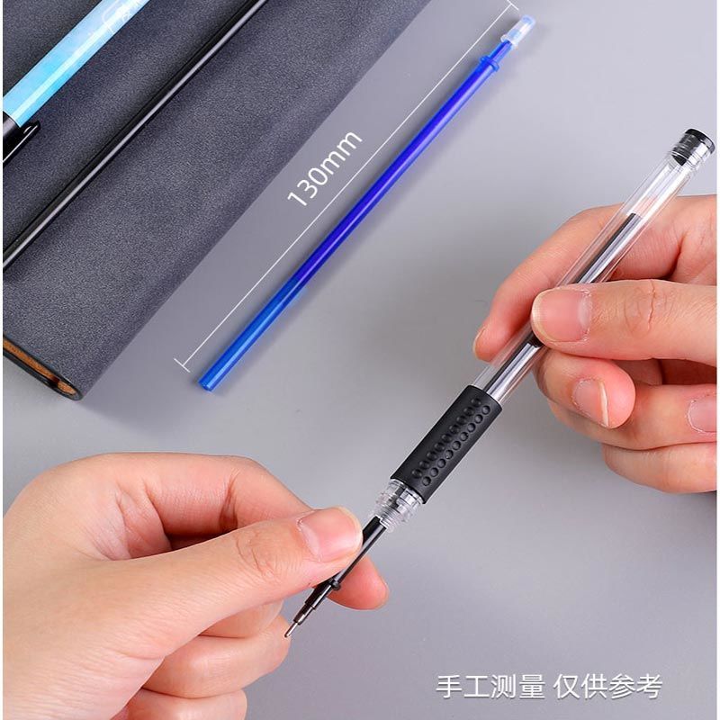10-50pcs Student Erasable Refill Crystal Blue Black Ink 0.5mm Core Rollerball Pen Washable Rod Draw School Work Sewing Refill