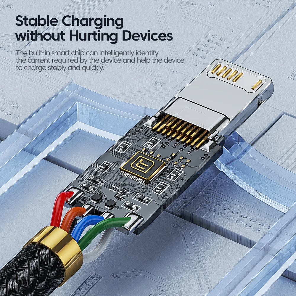 Toocki Cavo USB per iPhone 14 13 12 Pro Max X XS XR 8 7 Plus iPad Caricatore di ricarica rapida Cavo IP in alluminio per cavo dati iPhone