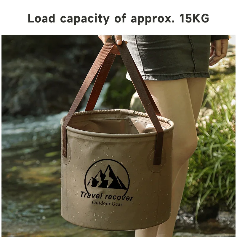 5L/10L/20L Składane wiadro samochodowe Wodoodporny składany zlew Przenośna składana umywalka podróżna Kemping Wędrówki Wiadro do przechowywania ryb