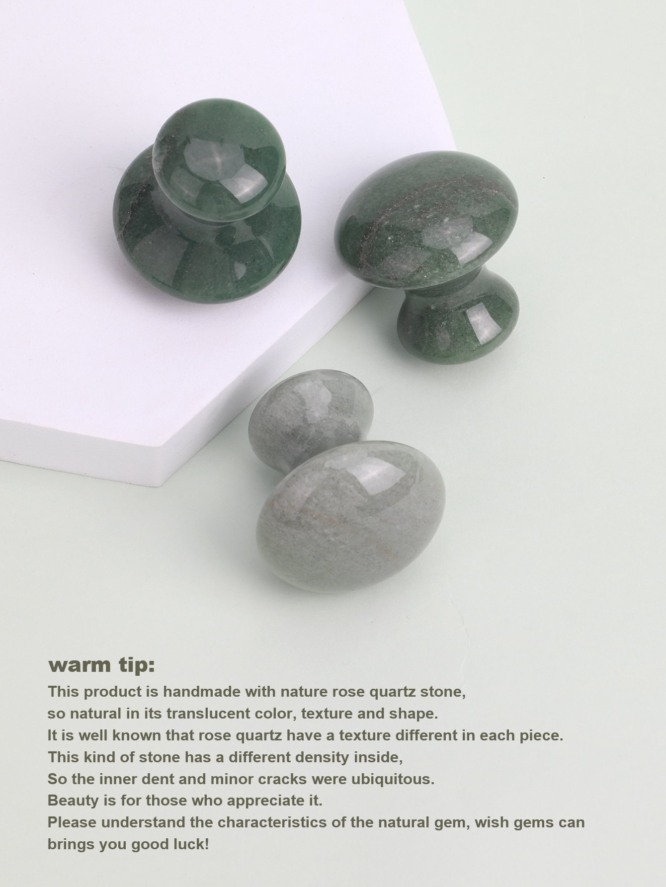 1 หยกธรรมชาติเห็ดรูปร่าง Gua Sha BOARD Face กลับ Body Massager Facial Beauty Care Skin TOOL ผู้หญิง Relaxing Face Roller