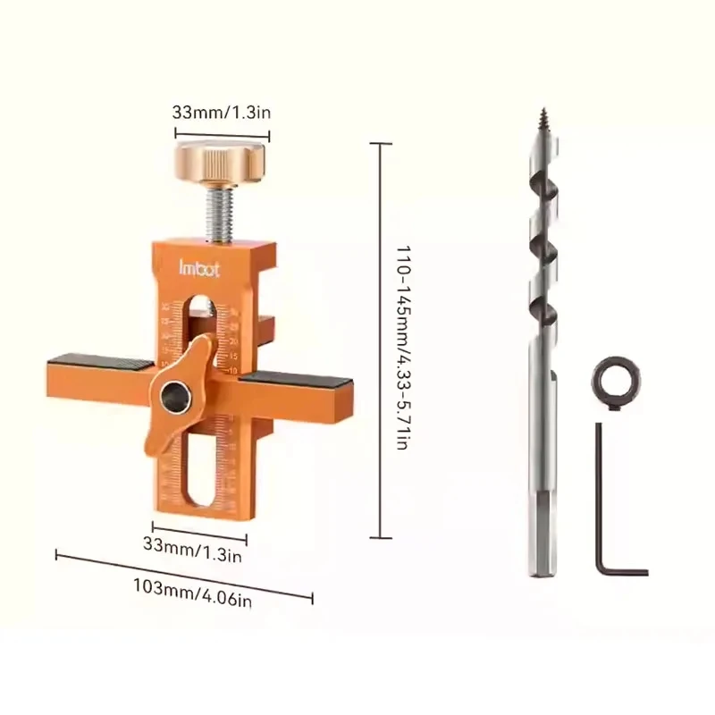 10mm Rebounder Punched Mounting Jig Cabinet Door Installation Jig Panel Install Clamp 2 In 1 Quick Closet Door Mounting Template