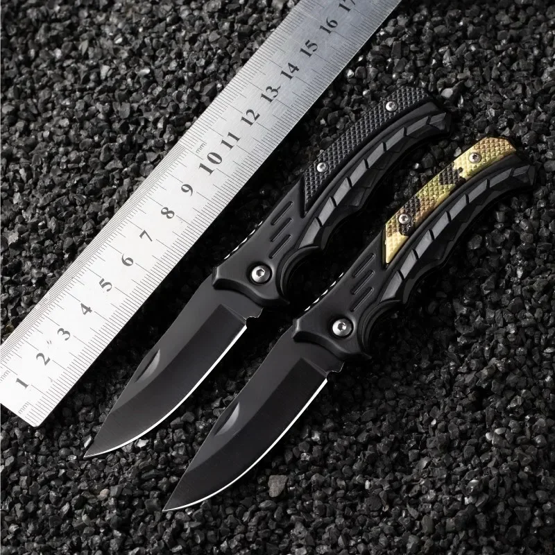 Cuchillo plegable de acero inoxidable, accesorio para barco de pesca, con mango de PP, fácil, novedad de 2024