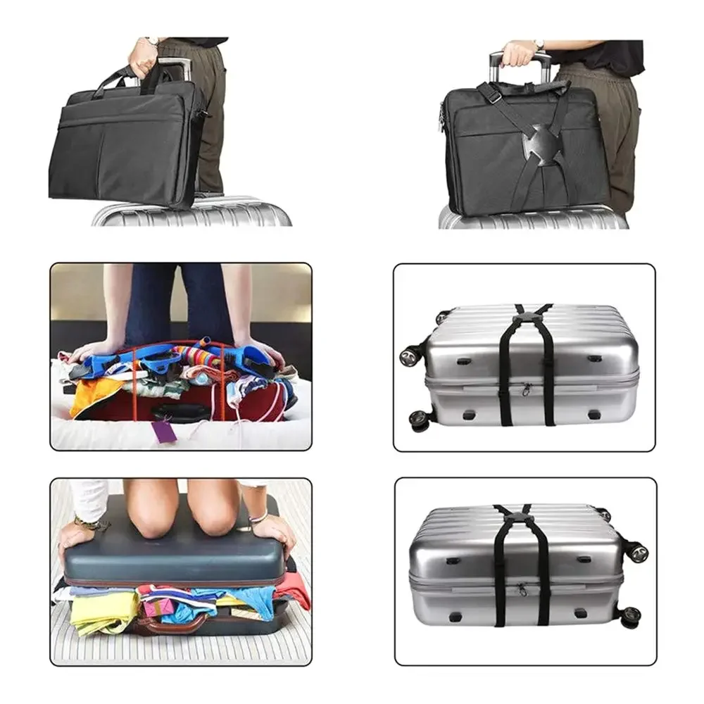Cinturón de encuadernación antipérdida, correa cruzada, accesorios para maletas de viaje, cinturón de embalaje, hebilla de equipaje, cinturones de equipaje