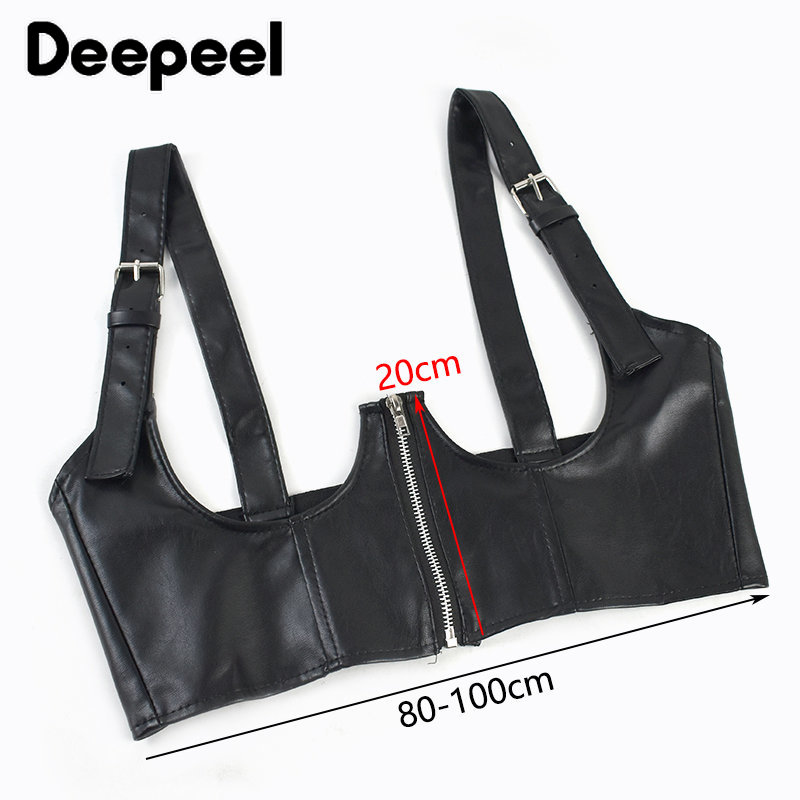 Tirantes negros con corsé decorativo para mujer, correa de ajuste, cinturones de moda, cinturón Sexy Punk, 80-100cm, 1 pieza