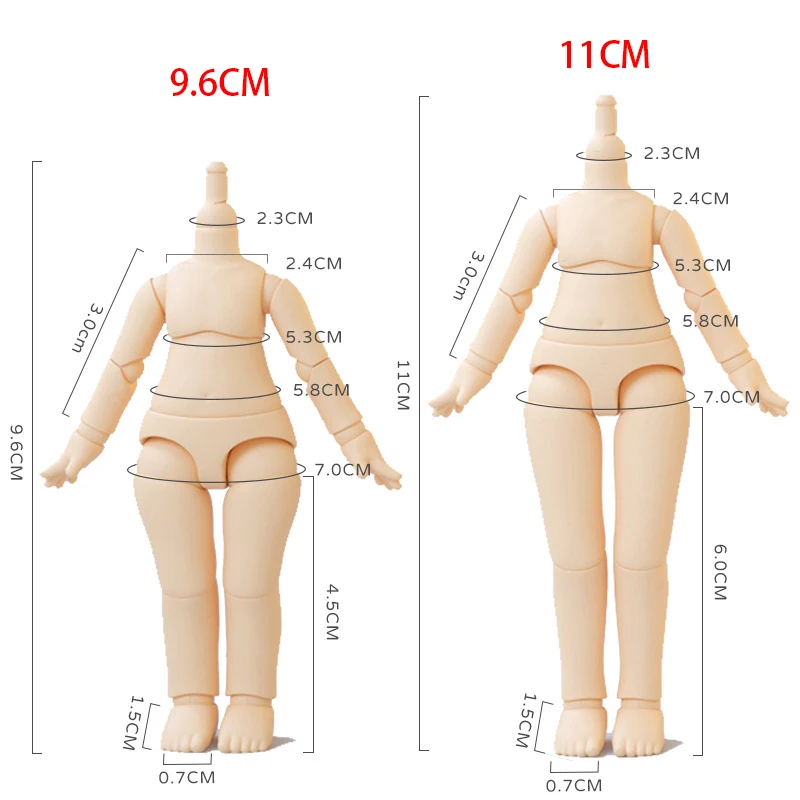 YMY 2nd Thế Hệ Búp Bê Cơ Thể Ob11 Búp Bê Hình Cầu Removeable Khớp Body Búp Bê Cho Đồng Xu, GSC Molly, obitsu 11 Hình Nendoroid Đầu