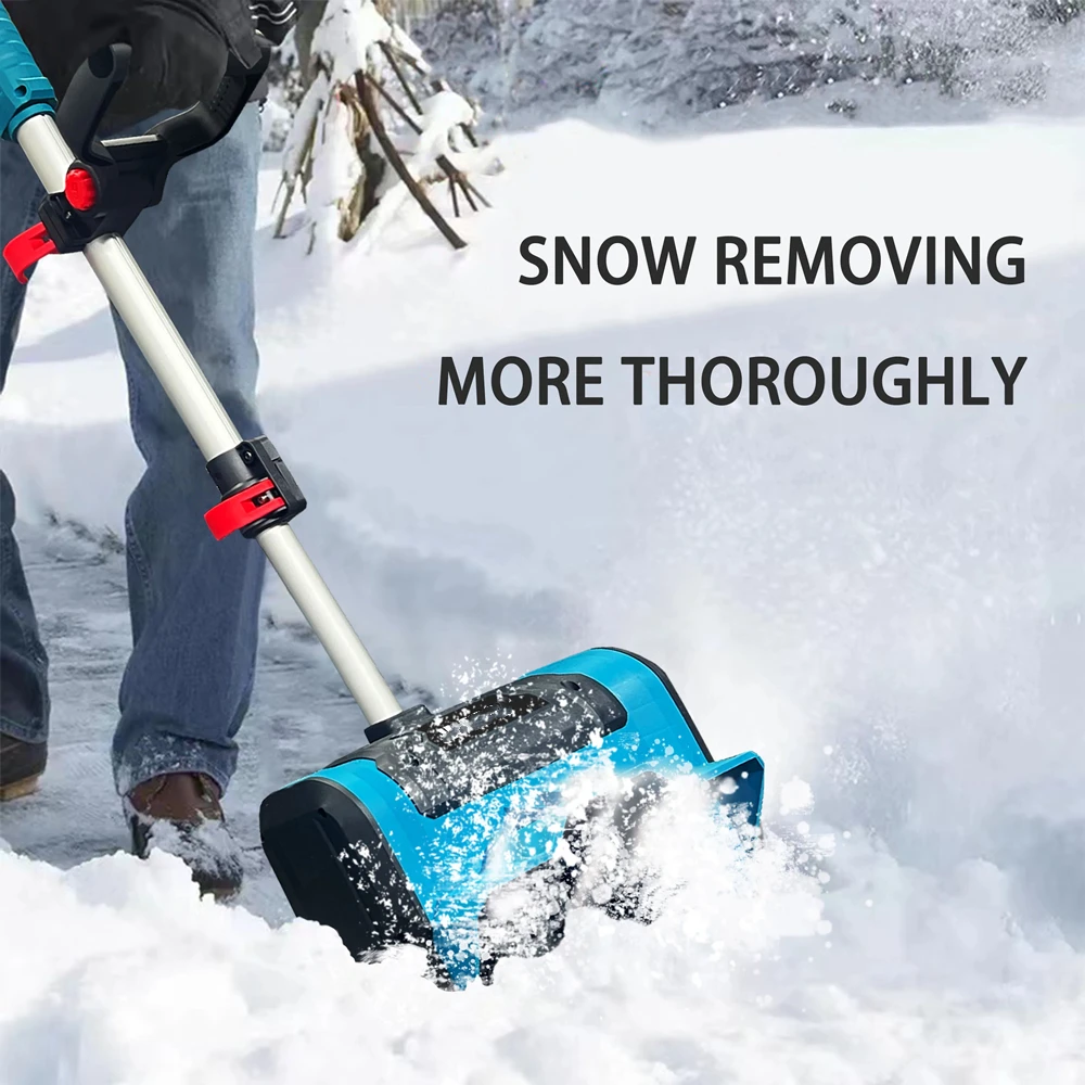 새로운 겨울 무선 전기 Snowplow 리튬 전기 눈 스위퍼 Makita 배터리 용 무선 눈 삽 안뜰 거리