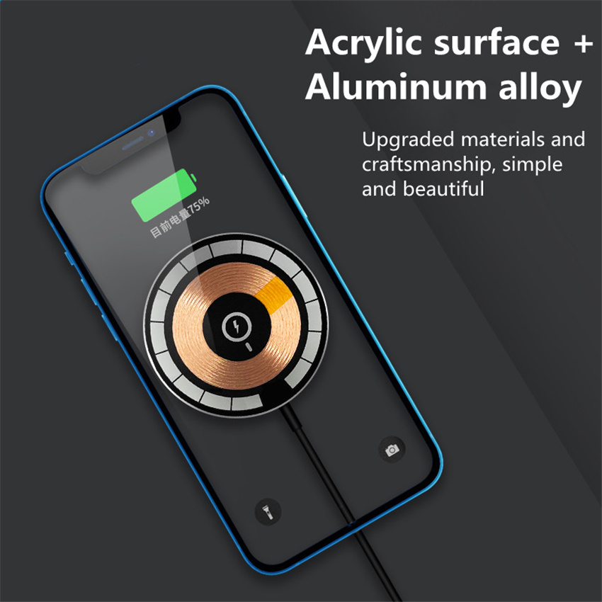 100 W magnetisches kabelloses Ladegerät für iPhone 15 14 13 12 Pro Max Samsung Xiaomi Ladegeräte Induktions-Schnellladestation