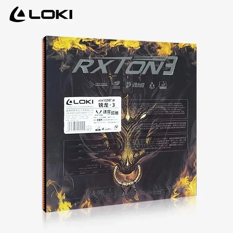 Original LOKI RXTON 3 collant Tennis de Table en caoutchouc Ping-Pong éponge en caoutchouc Table Tenis gâteau éponge Ping-Pong accessoires