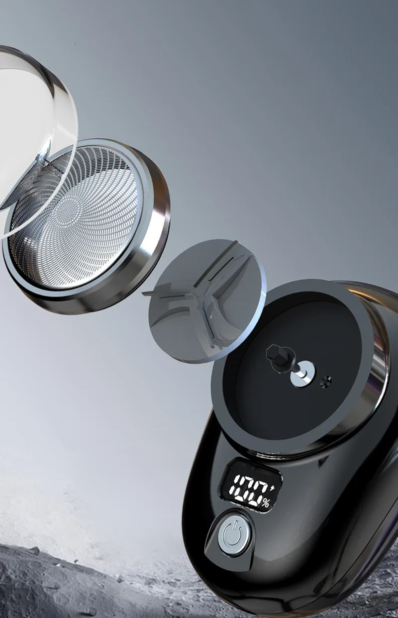 Электробритва с цифровым дисплеем и функцией быстрой зарядки