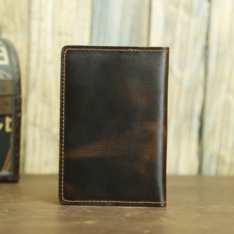 funda para pasaporte personalizado de cuero genuino personalizada funda pasaporte, billetera de viaje con nombres personalizados Vintage