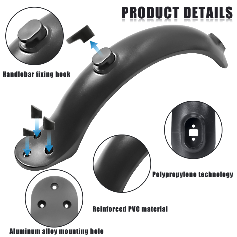Para xiaomi mijia mi m365 1s m187 pro e-scooter pneu respingo fender com luz traseira frente traseira guarda paralama parafuso linha peças