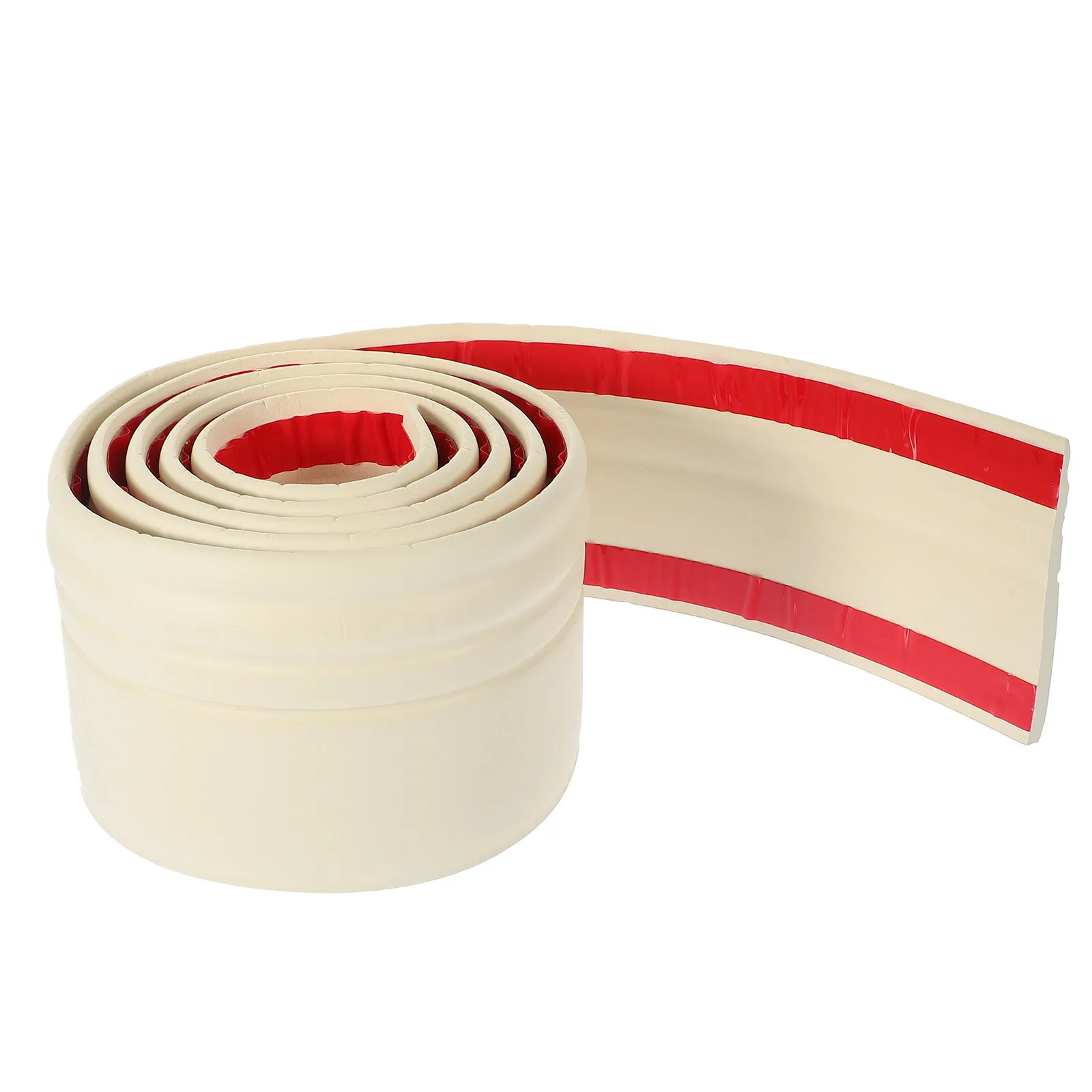 Baseboard Border Thickened Self Adhesive Wall Trim Skirting Border Decoration Peel Stick Home Office Tile Edging Strip