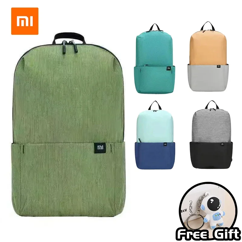 XIAOMI Mochila pequeña colorida, bolso de hombro para hombres y mujeres, bolso deportivo portátil impermeable para estudiantes al aire libre, 10-15L