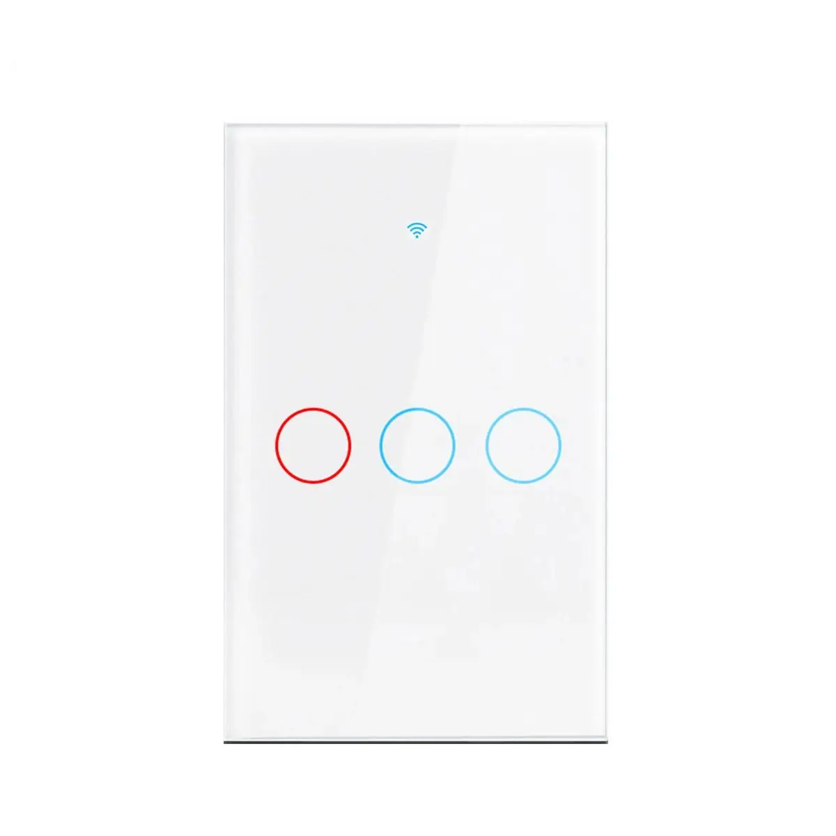 Tuya US WiFi Smart Wall Switch RF433 1/2/3 Gang No Neutral Wire Touch Sensor LED Light Switches Smart Home Alexa Google Home
