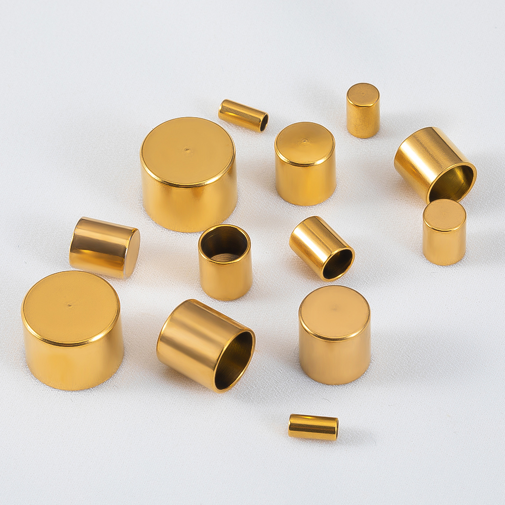 20 buah assecory penjepit penjepit penjepit pengencang gelang kulit topi ujung datar baja tahan karat untuk membuat perhiasan Temuan DIY grosir