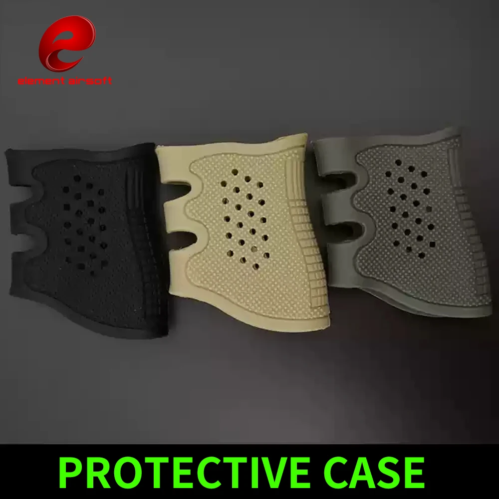 Guante antideslizante con agarre de goma para pistola táctica, accesorios tácticos de caza para Glock 17 19 20 21 23 31 32