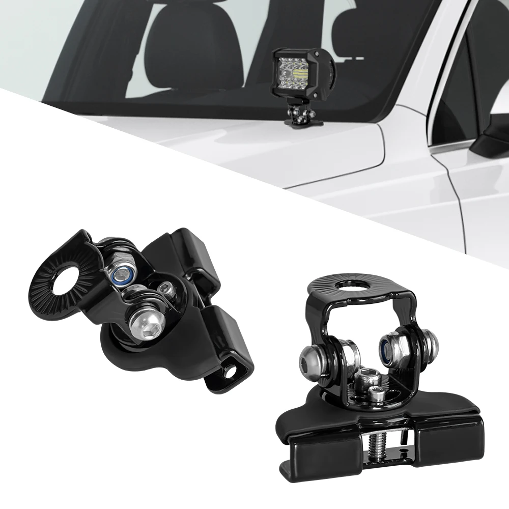 Aço inoxidável universal carro auto capô led luz de trabalho suporte braçadeira motor capa montagem braçadeira acessórios