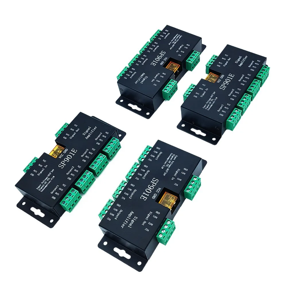 SP901E Ripetitore amplificatore di segnale SPI per WS2812B WS2811 WS2813 RGB indirizzabile LED Pixel Strip programmabile Matrix Panel Light