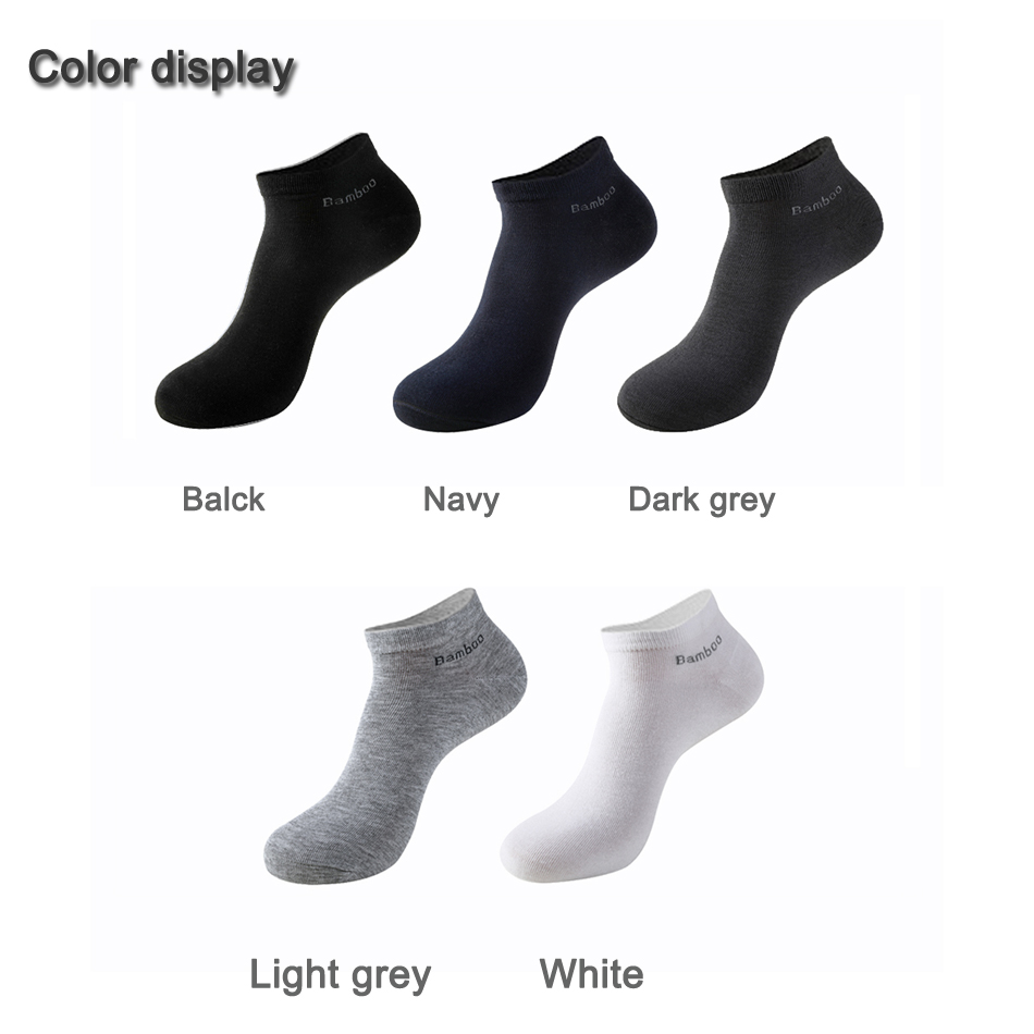 10 par/pack calcetines cortos de fibra de bambú para hombre de alta calidad nuevos calcetines tobilleros antibacterianos transpirables informales para hombre