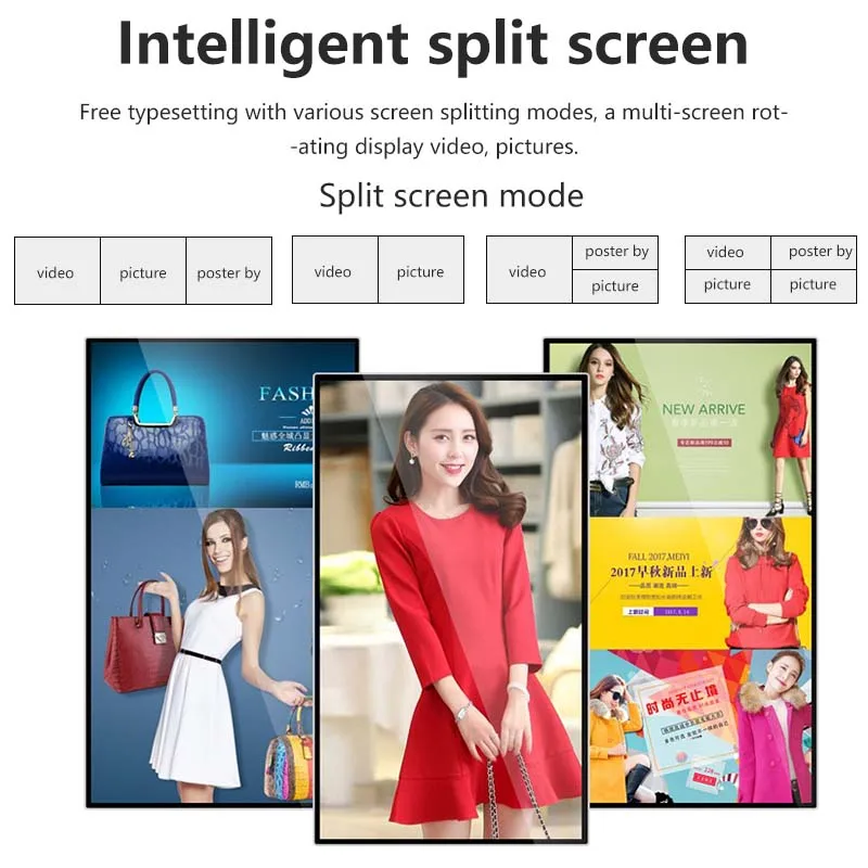 HD 1080P Android กล่องโฆษณาดิจิตอลข้อมูล Release Terminal ร้านอาหารเมนู Billobord Signage Player