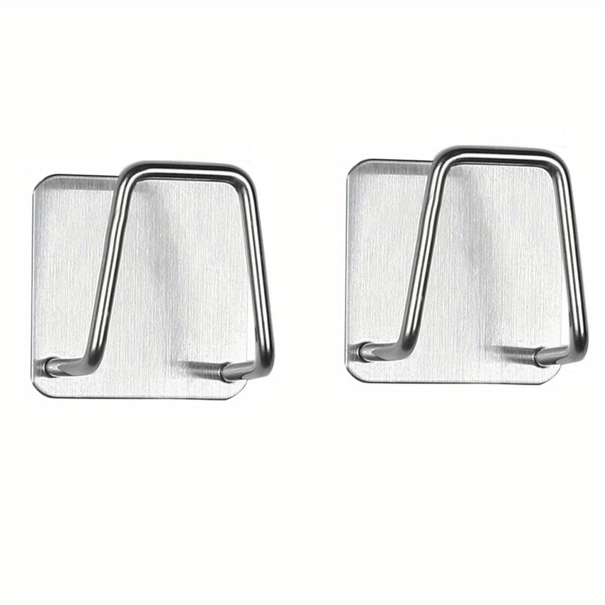 Estante de esponja para fregadero de cocina de acero inoxidable, estante de secado de drenaje autoadhesivo sin perforación, estante de almacenamiento de esponja para fregadero, 1 unidad