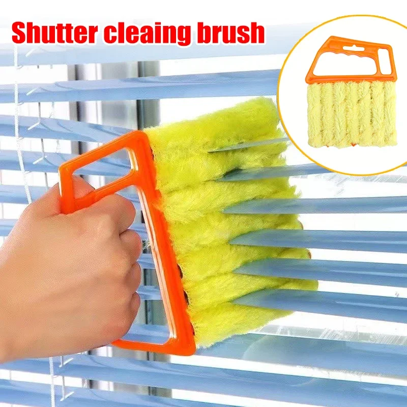 Cepillo de limpieza de ventanas, limpiador de plumero de limpieza de aire acondicionado de microfibra, paño de limpieza de hoja ciega veneciana, herramienta de cocina