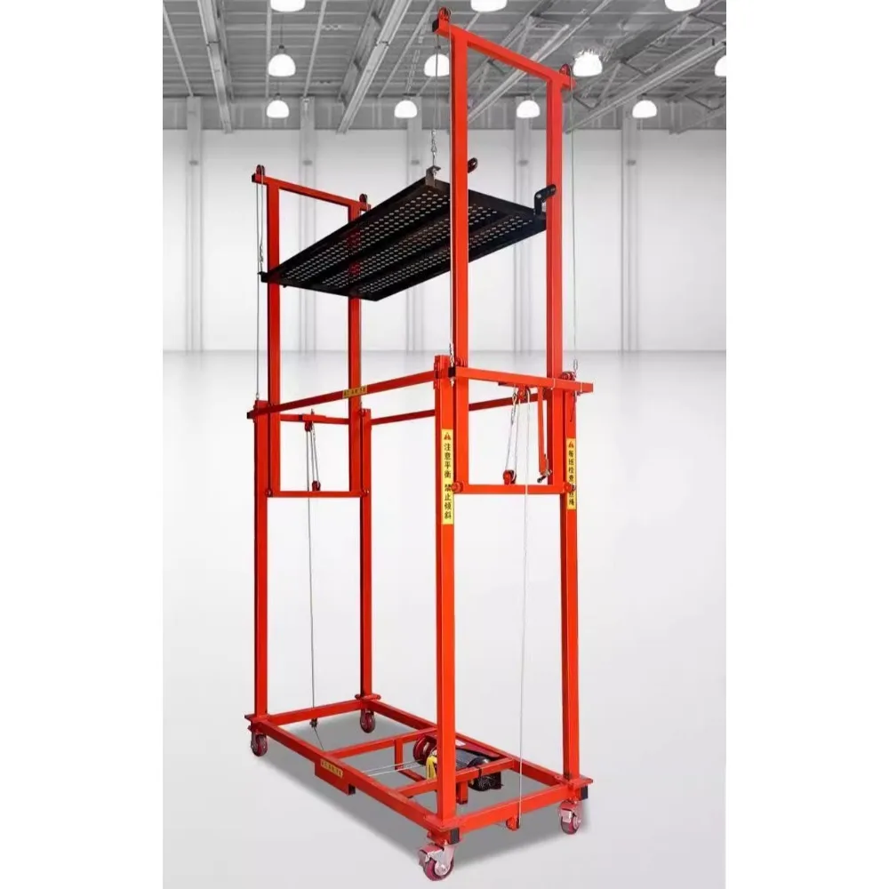 Electric scaffolding foldable mobile lifting platform construction site decoration fully automatic remote control