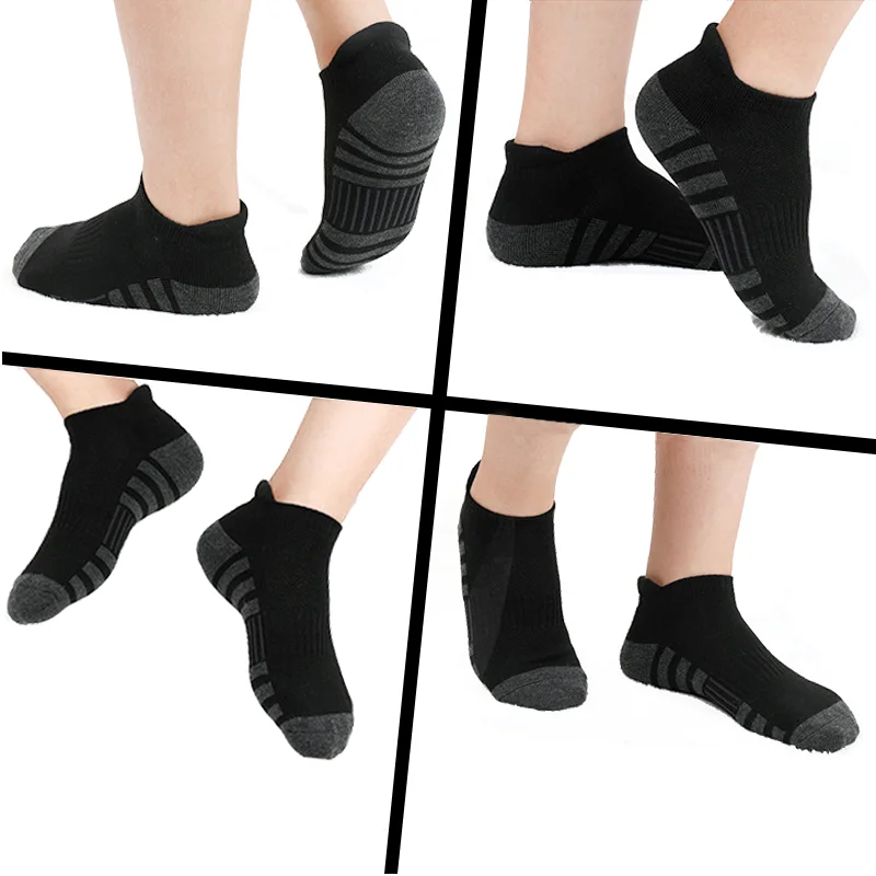 6/24 pares de calcetines deportivos tobilleros para correr, calcetines deportivos acolchados y transpirables de corte bajo para hombres y mujeres
