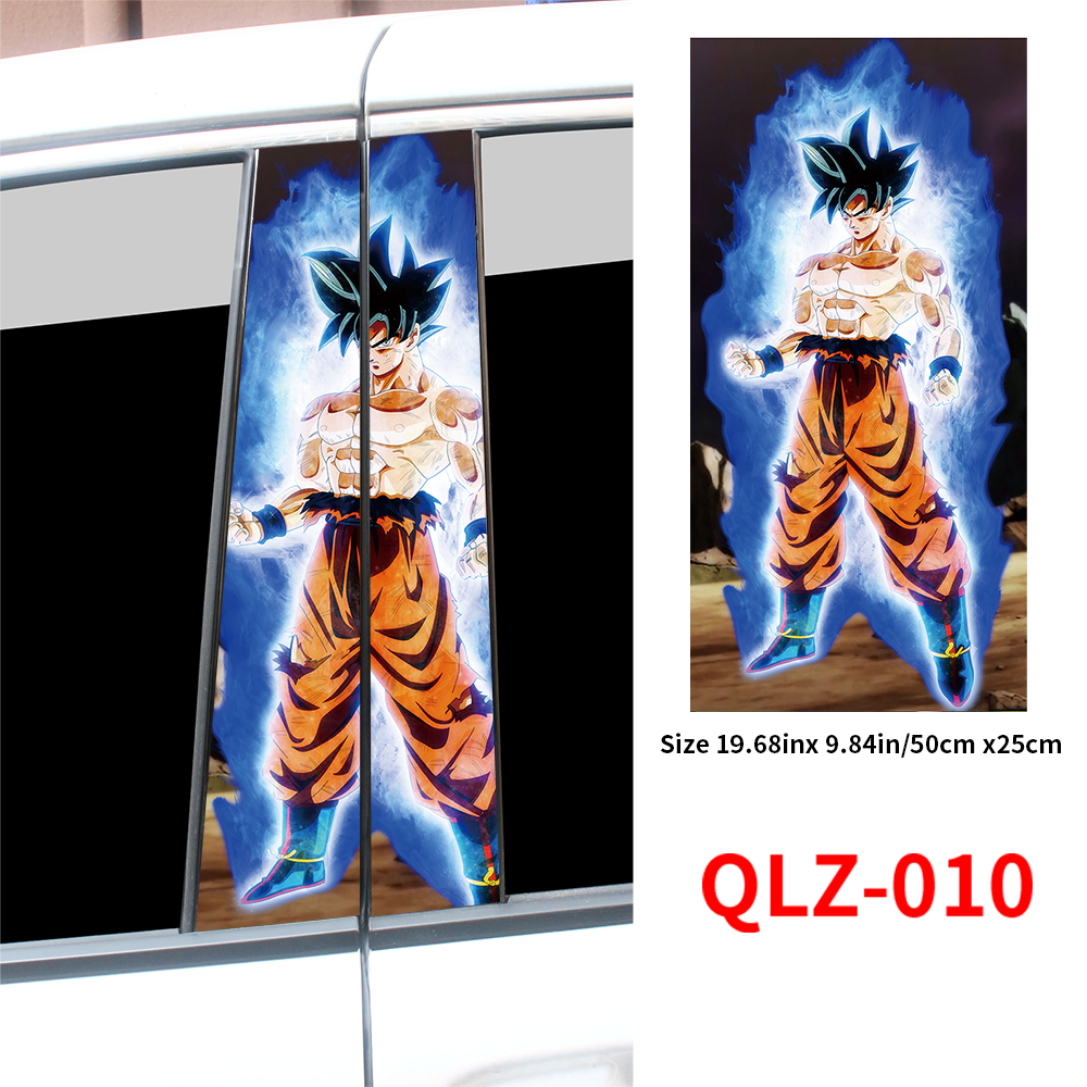 アニメ悟空車のステッカー自動 B ピラー防水日焼け止め装飾カバー傷 DIY 車のドア柱ビニールデカールアクセサリー