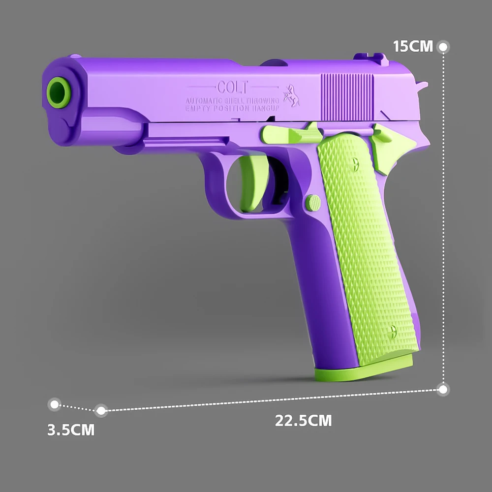 อัตโนมัติ Colt 1911 Shell Ejection Gun ปืนพกปืนของเล่นสําหรับเด็กของขวัญวันเกิดของเล่นผ่อนคลาย