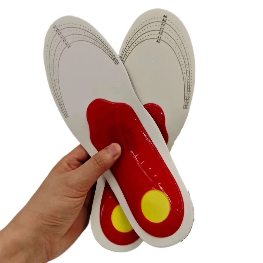 Sottopiede ortopedico Supporto per arco plantare Solette ortopediche per piedi piatti per alleviare la pressione del movimento dell'aria Sottopiede imbottito con cuscino smorzante