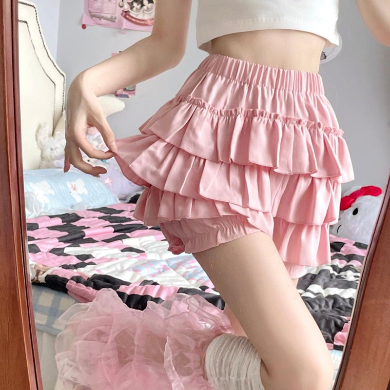 Gidyq Hohe Taille Frauen Mini Röcke Sommer Koreanische Mode Rüschen Ballkleider Röcke Casual Weibliche Alle Spiel Nette EINE Lien Rock Neue