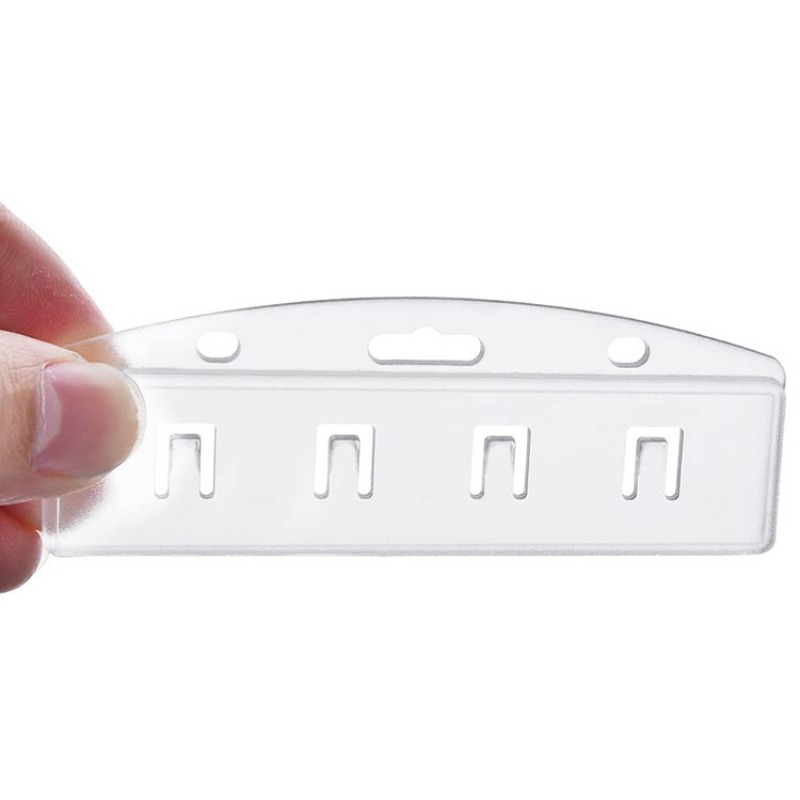 ABS 亜鉛合金格納式簡単にプルバッジリール透明 PC カードホルダーカードポルテカルテバッジナースアクセサリー