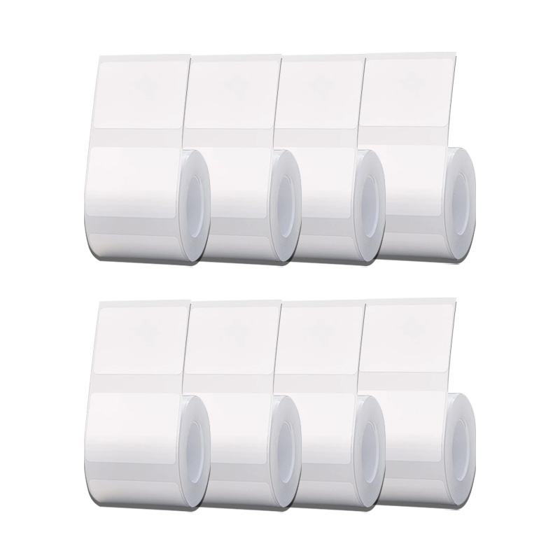 NIIMBOT B1/B21/B3S/B203 라벨 인쇄 용지 흰색 열 접착 스티커 Waterp 라벨 1-2 롤루프 식품 상품 가격