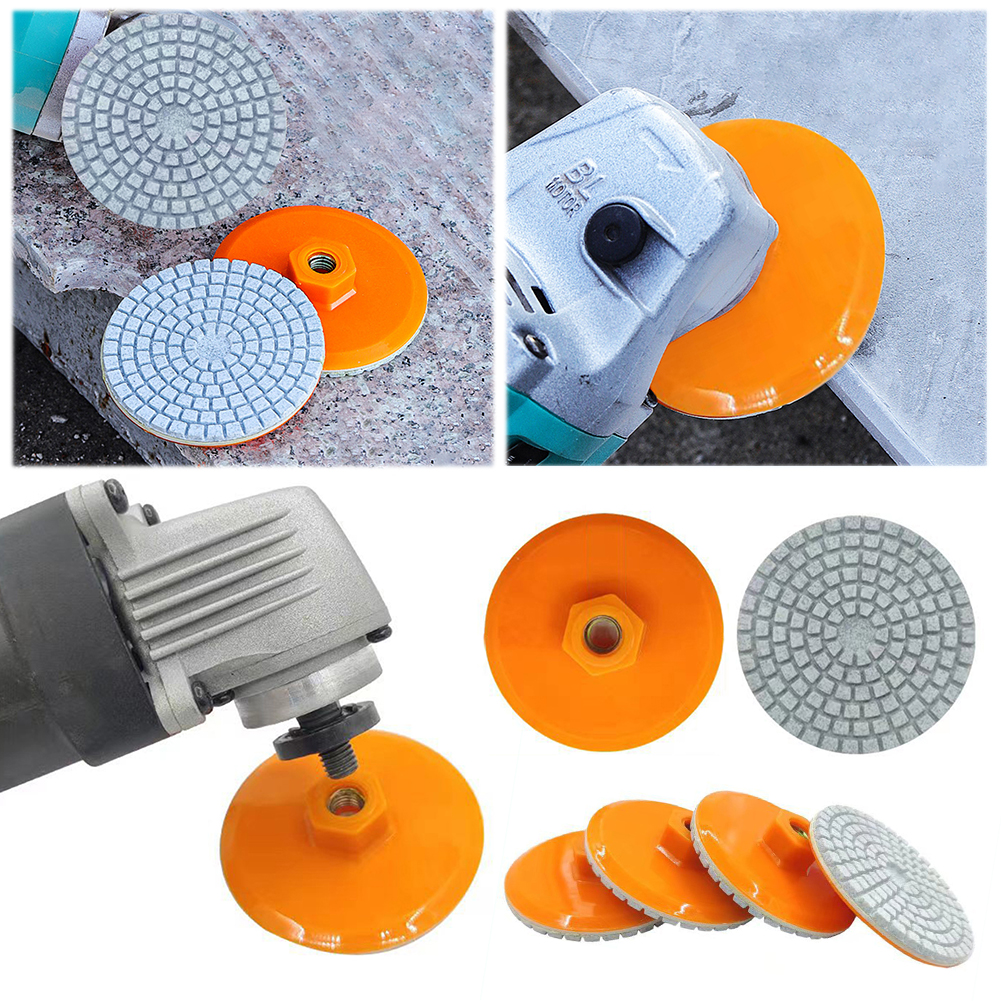 80mm 3 Inch Polishing Pad 150-1000 Grit Diamond Wet Dry Buff Disc Abrasive Tool Polish Pad for Granite Concrete Marble Stone