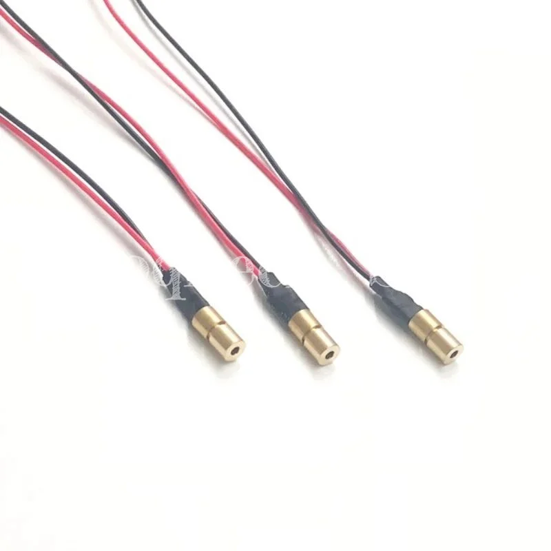 5 10 pezzi di piccole dimensioni 4mm 1mW 650nm modulo laser rosso a forma di punto micro laser fine 5mW 650nm lunghezza focale regolabile