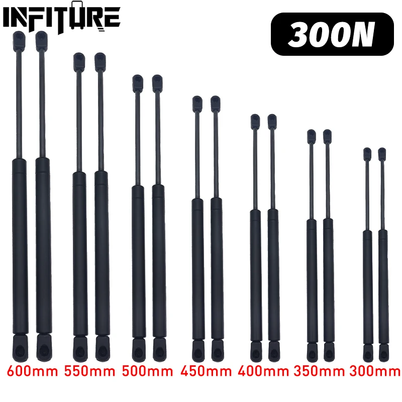 2 stücke 300N 300-600mm Auto Gasdruckfedern Frühling Schocks Lift Unterstützt RV Windows Lagerung Dämpfer TV Schrank camper Hinten Fenster Bett Abdeckung