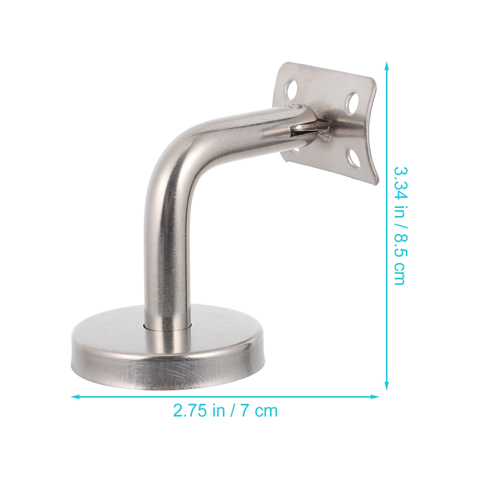 Support de main courante solide, 2 pièces, Support mural Durable, facile à monter, décoration de maison moderne