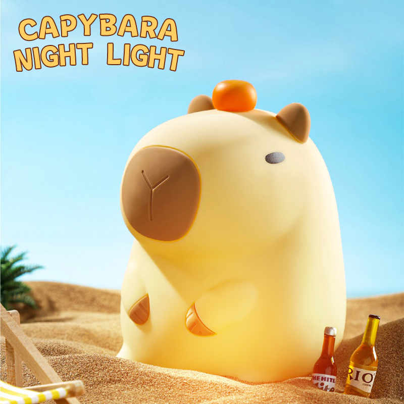 かわいいカピバラシリコンランプ動物ギフト USB 充電式タッチベッドサイドスリーピングライト装飾常夜灯子供部屋用
