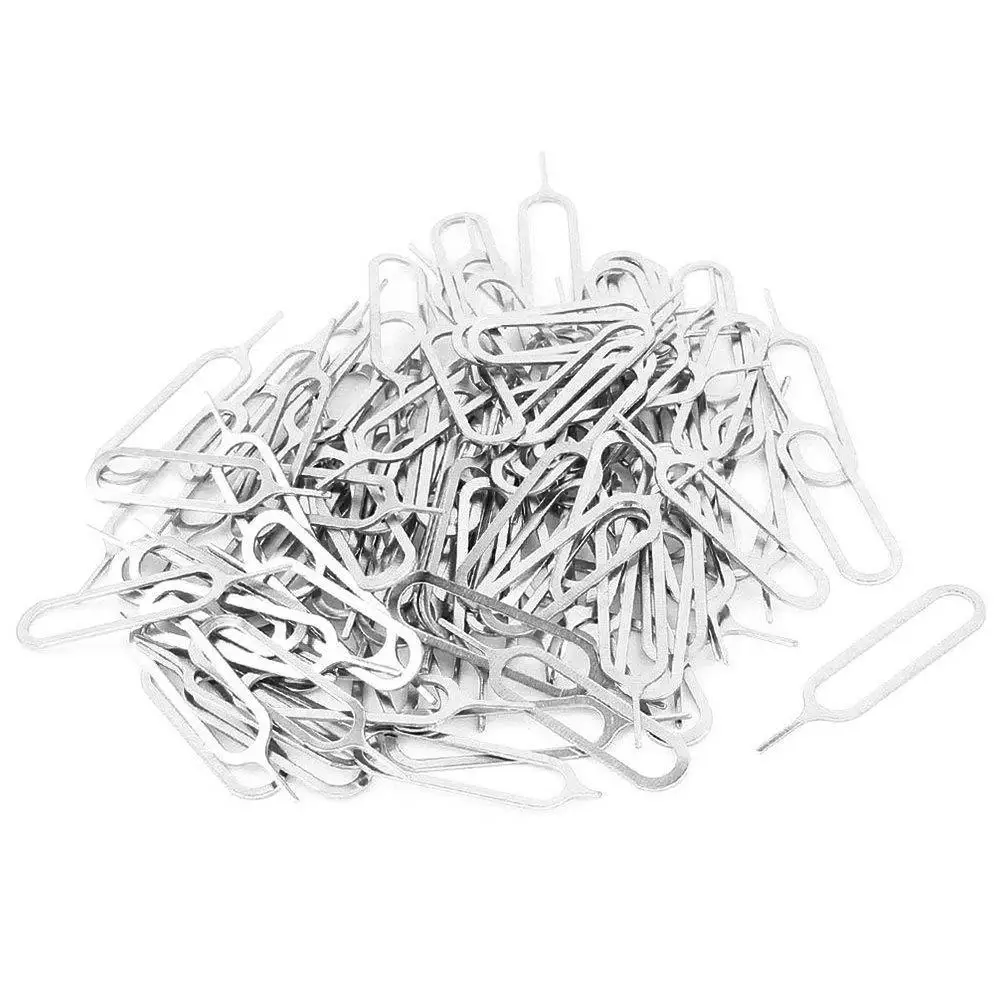 SIM Card Key Tray Eject Pin Portable Removal Tool Accessories for IPhone Samsung Xiaomi Sim Card Opener Remover Needle 1-50pcs