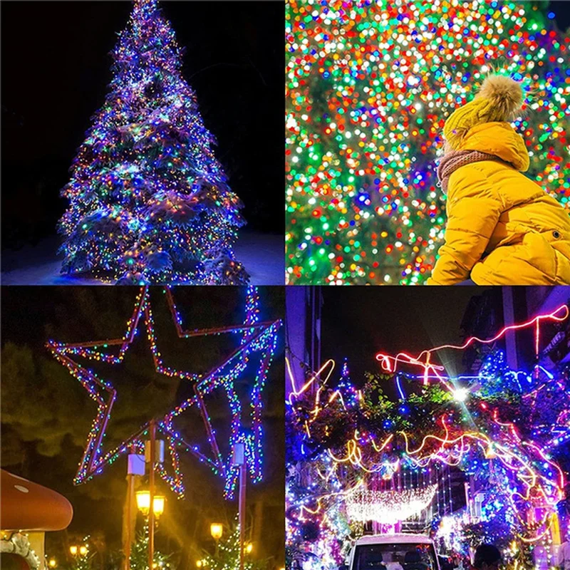 30 เมตรไฟ LED String ทองแดงลวดกันน้ํา USB แบตเตอรี่ Garland Fairy Light สําหรับคริสต์มาสงานแต่งงานตกแต่งแสง